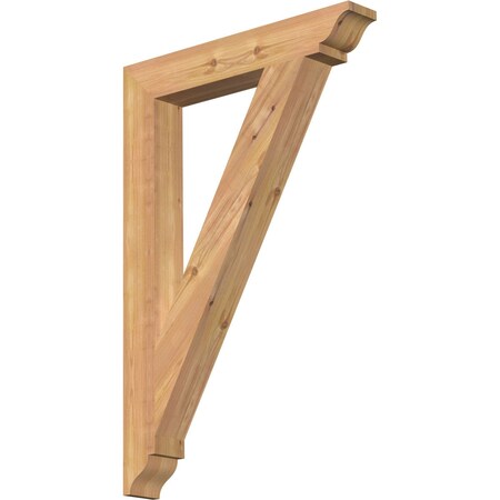 Ekena Millwork Traditional Traditional Smooth Bracket, Western Red Cedar, 3 1/2"W x 24"D x 36"H BKT04X24X36TRA01SWR